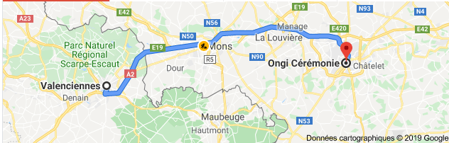 Itinéraire de Valenciennes