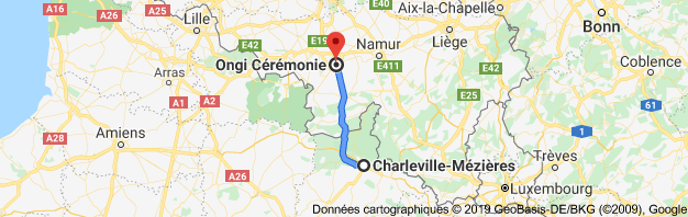 itinéraire de Charleville-Mézières