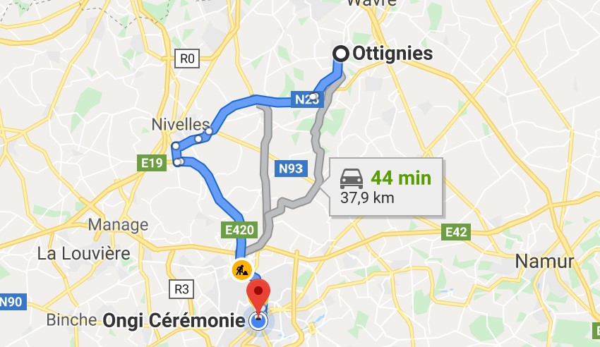 Itinéraire de Ottignies