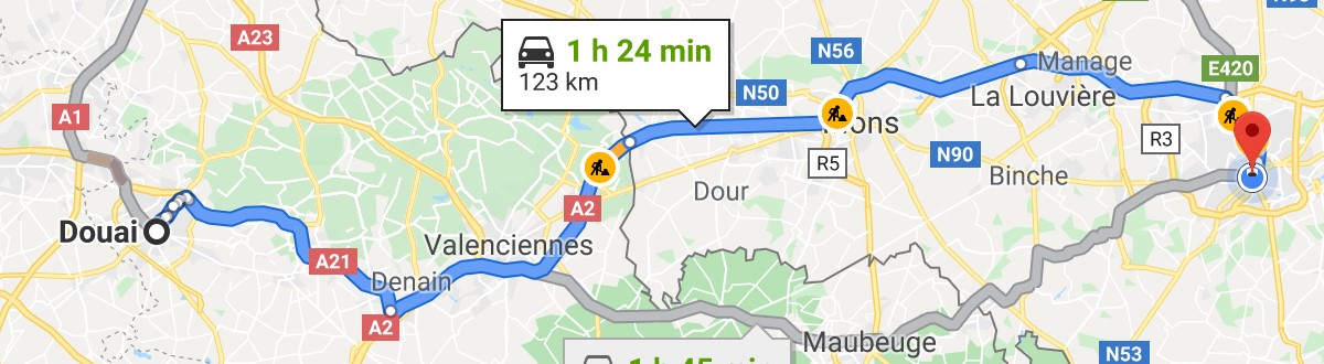 Itinéraire de Douai