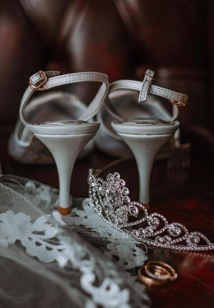 chaussure de la mariée