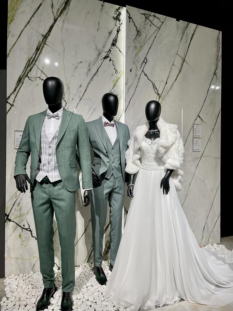 costume de marié vert