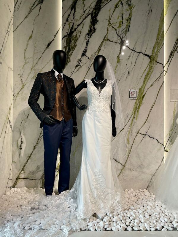 Costume homme bleu doré